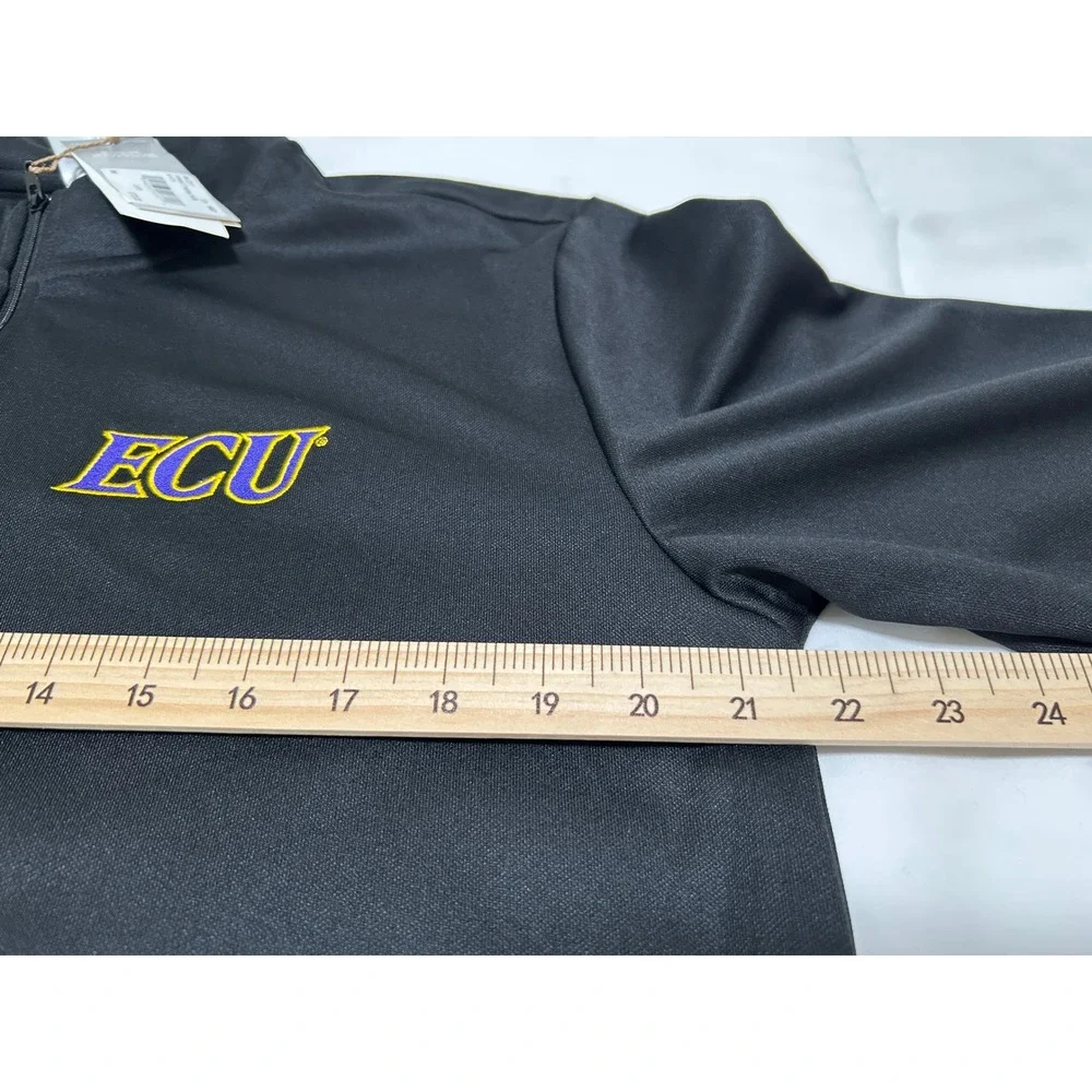 Adidas ECU East Carolina University Entrada 22 Training 1/4 Zip Black Mens L NWT